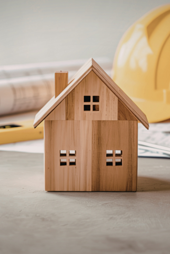 Plan eines kleinen Hauses