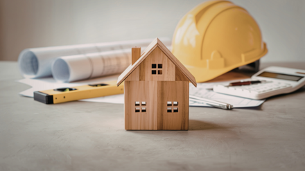 Plan eines kleinen Hauses